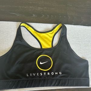 Black Nike Sports Bra Medium Livestrong
